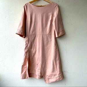 COS blush coloured dress